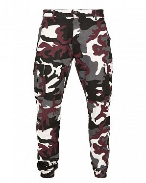 Джоггеры мужские карго Urban Classics Wine Camo Джоггеры мужские карго Urban Classics Wine Camo