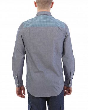 Рубашка мужская с длинным рукавом Wesc Lamar Chambray Dark Blue Рубашка мужская с длинным рукавом Wesc Lamar Chambray Dark Blue