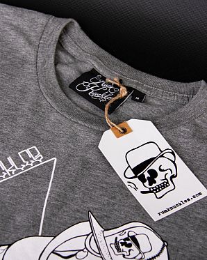 Футболка мужская Rum Knuckles Super High Grey Футболка мужская Rum Knuckles Super High Grey