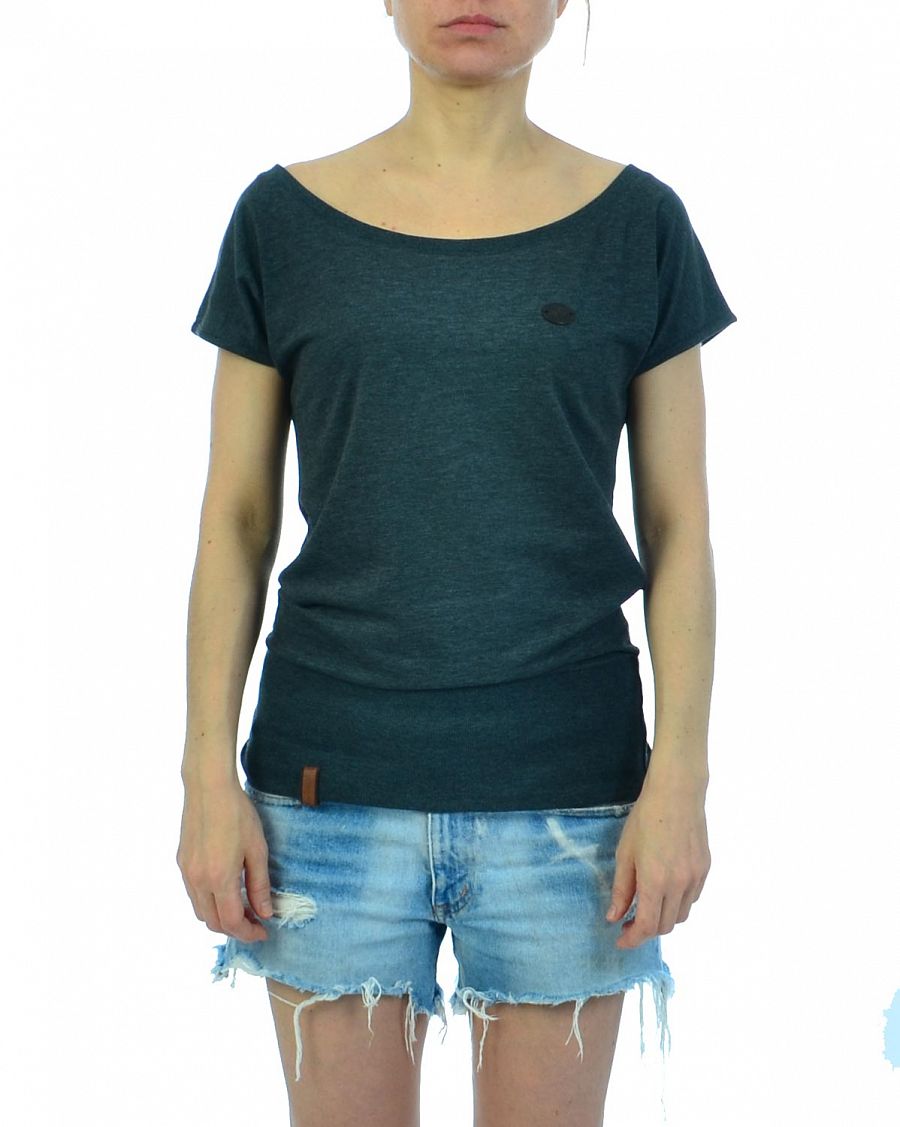 Футболка женская летняя на широкой резинке Naketano Dirty Wolle Dirty Gray Goose Melange отзывы Футболка женская летняя на широкой резинке Naketano Dirty Wolle Dirty Gray Goose Melange отзывы