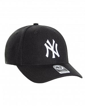 Бейсболка с изогнутым козырьком '47 Brand MVP New York Yankees Black White Black Бейсболка с изогнутым козырьком '47 Brand MVP New York Yankees Black White Black