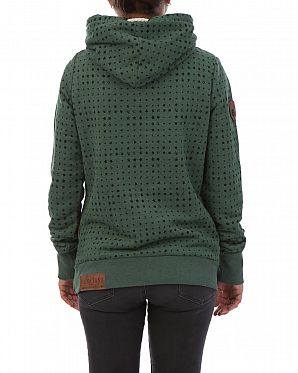 Толстовка женская с капюшоном Naketano Darthovic Sala Green Star