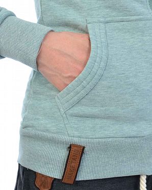 Толстовка женская на молнии с капюшоном Naketano Brazzo Wiederkauer Grun Melange