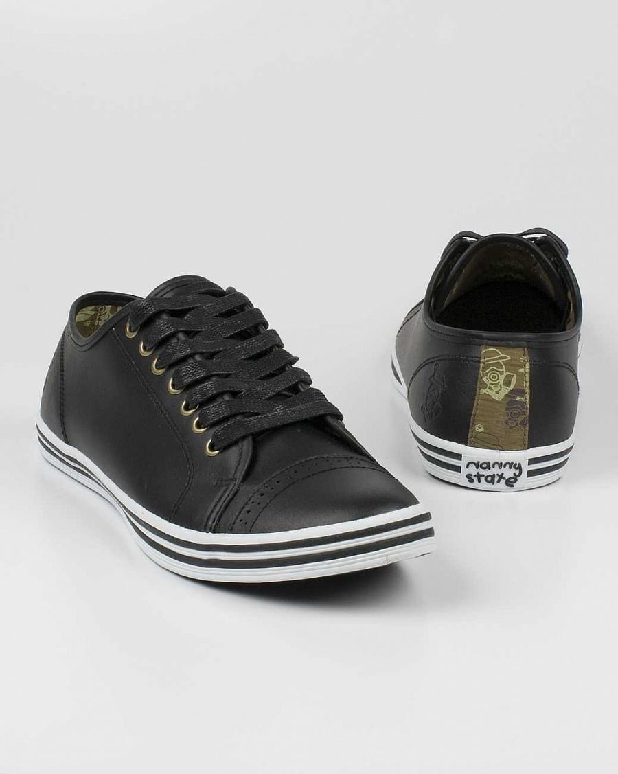 Кеды Nanny State Toe Detail Black Leather отзывы Кеды Nanny State Toe Detail Black Leather отзывы