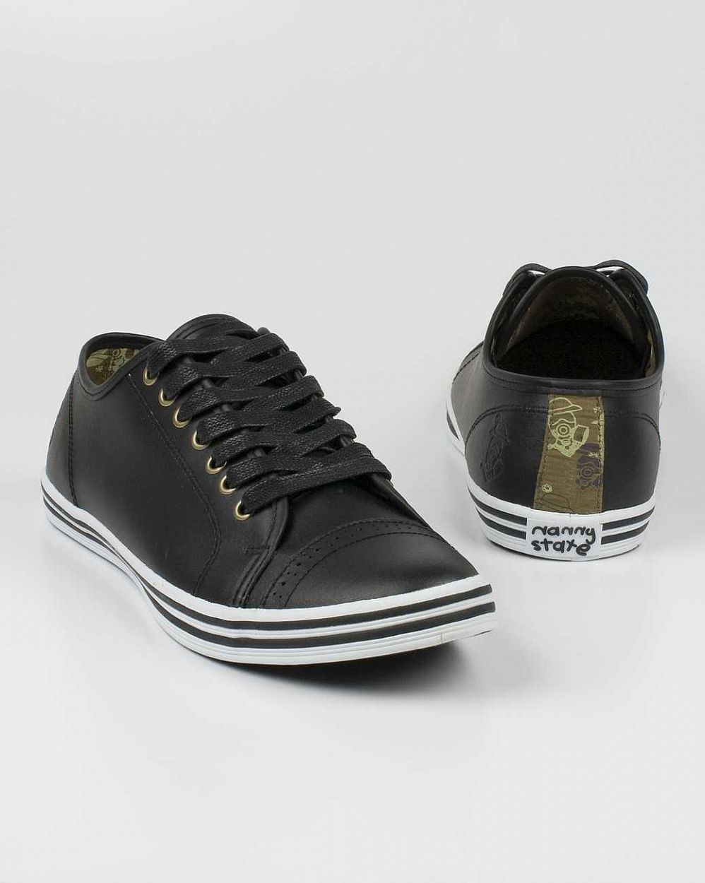 Кеды Nanny State Toe Detail Black Leather отзывы