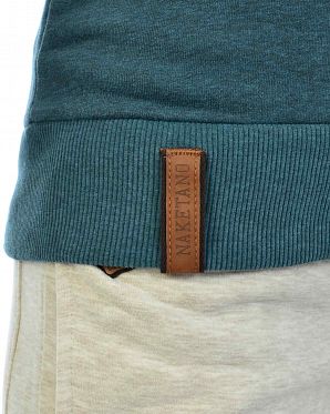 Толстовка женская с капюшоном Naketano Dirty Schmierlappen Dirty Deep Blue Green