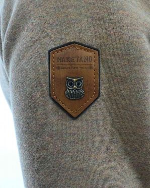 Толстовка женская на молнии с высоким воротом Naketano Monsterbumserin Dunnschiss Kotze