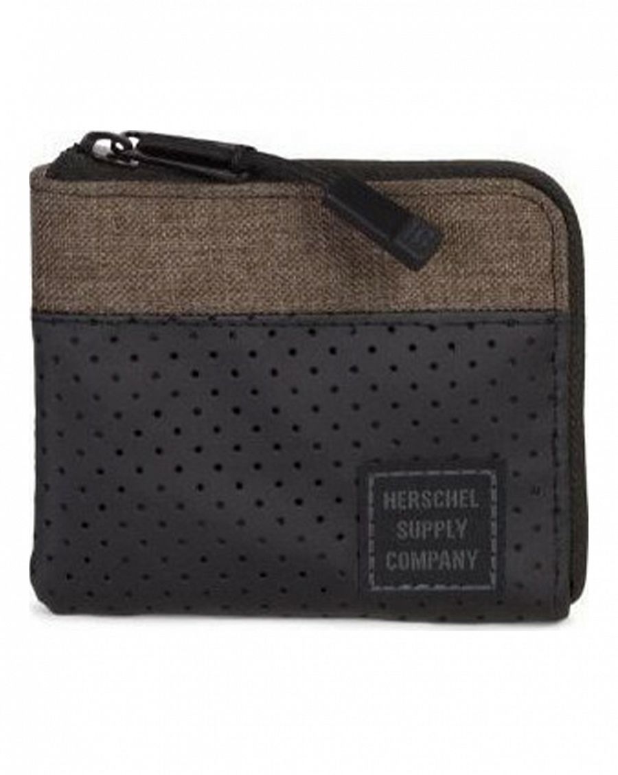 Кошелек на молнии и слотом для карт Herschel Johnny Aspect Canteen CrosshatchBlack отзывы