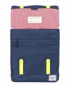 Рюкзак детский Herschel Survey Kids Navy Neon Lime Rubber