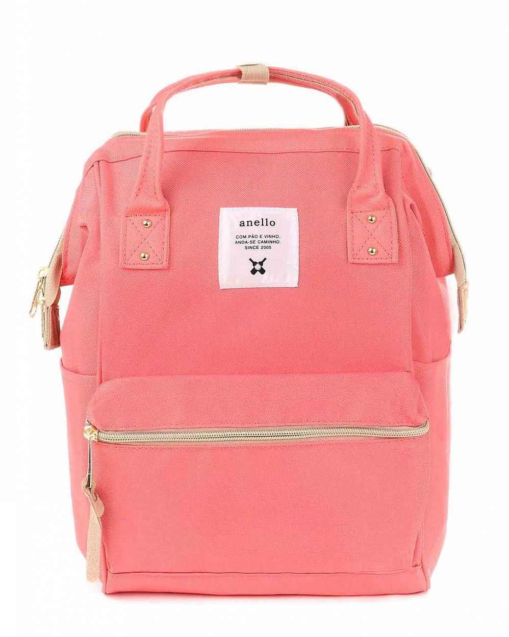 Рюкзак водостойкий с двумя ручками Anello Kuchigane Coral Pink отзывы