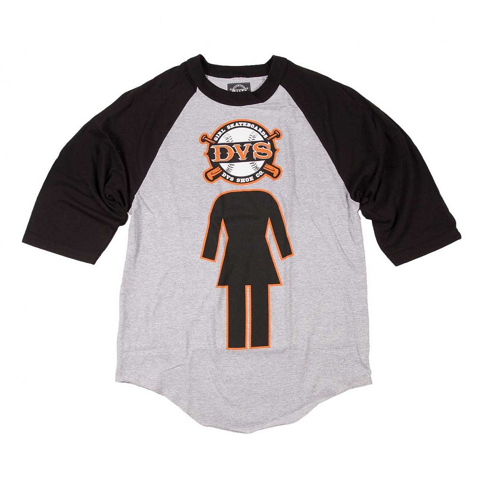 купить Футболка DVS Dubbs Raglan Heather Grey/black в Москве купить Футболка DVS Dubbs Raglan Heather Grey/black в Москве