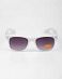 Очки Sunglasses Classic Modern Wayfarer Printed Arms White