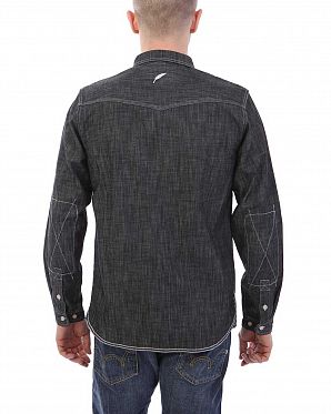Рубашка мужская с длинным рукавом Publish Brand USA Ross Denim Black