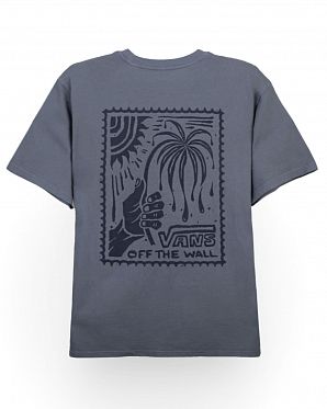 Футболка Vans Sun And Palm Be Like Grey Blue