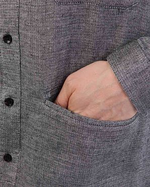 Рубашка мужская с длинным рукавом Publish Brand USA Denhan Black