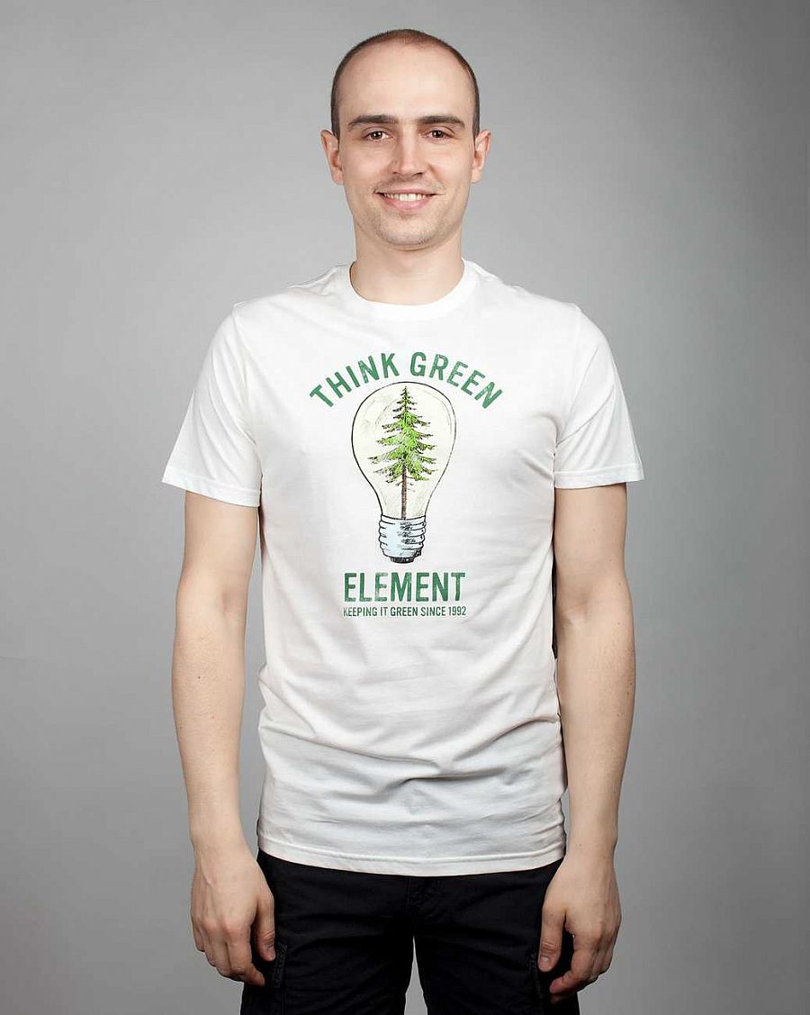 Футболка Element Think Green SS F Off White отзывы