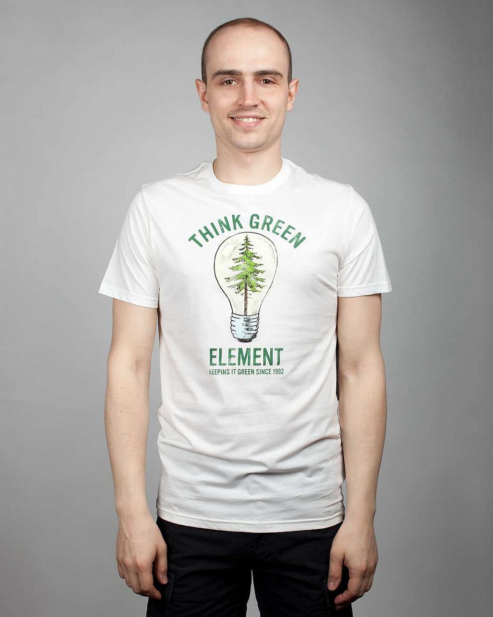 Футболка Element Think Green SS F Off White отзывы