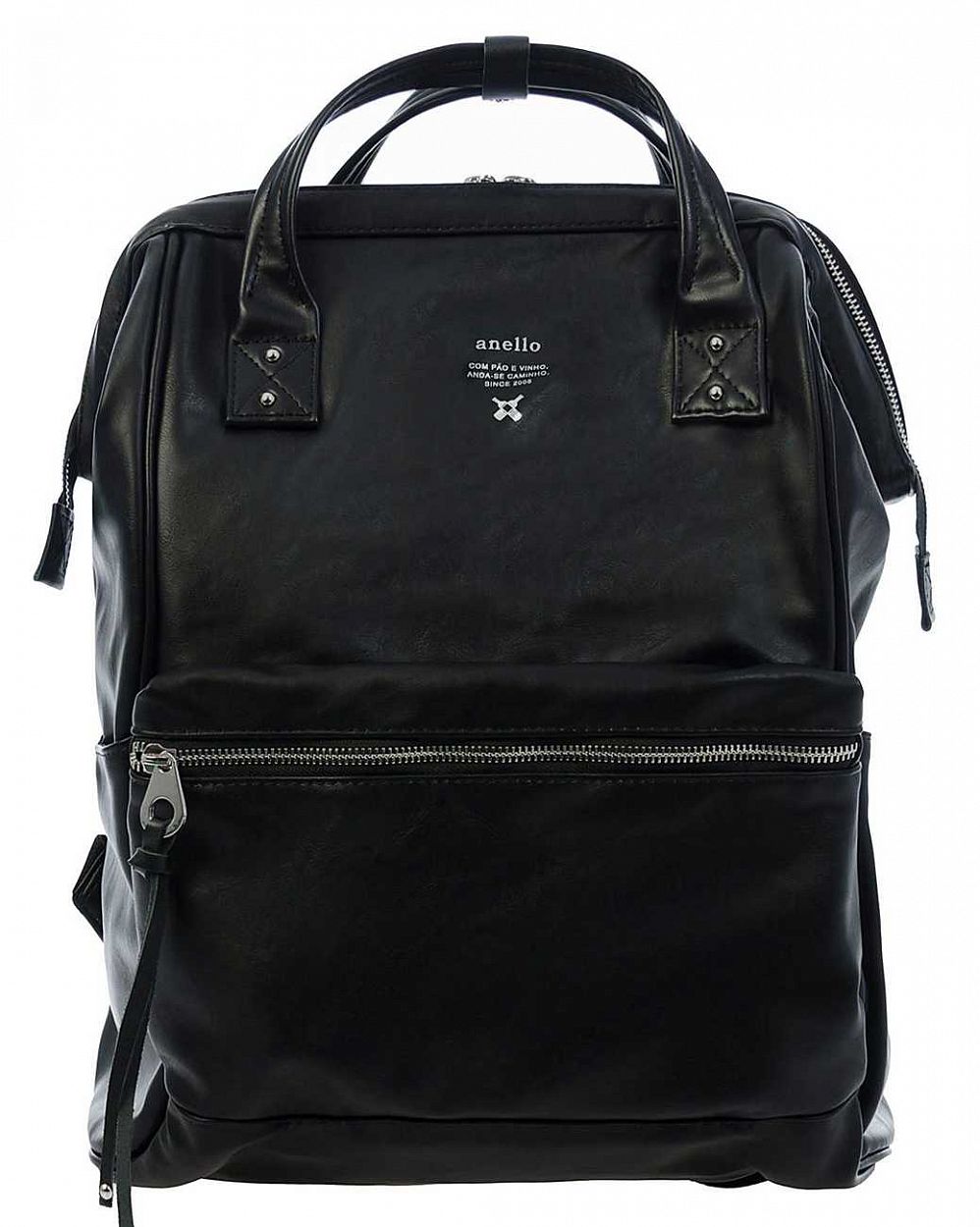 Рюкзак водонепроницаемый с двумя ручками кожаный Anello Japan AT-B1519 Black отзывы