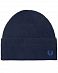 Шапка вязаная мужская с подворотом Fred Perry 100% Cotton Watch Cap Navy отзывы