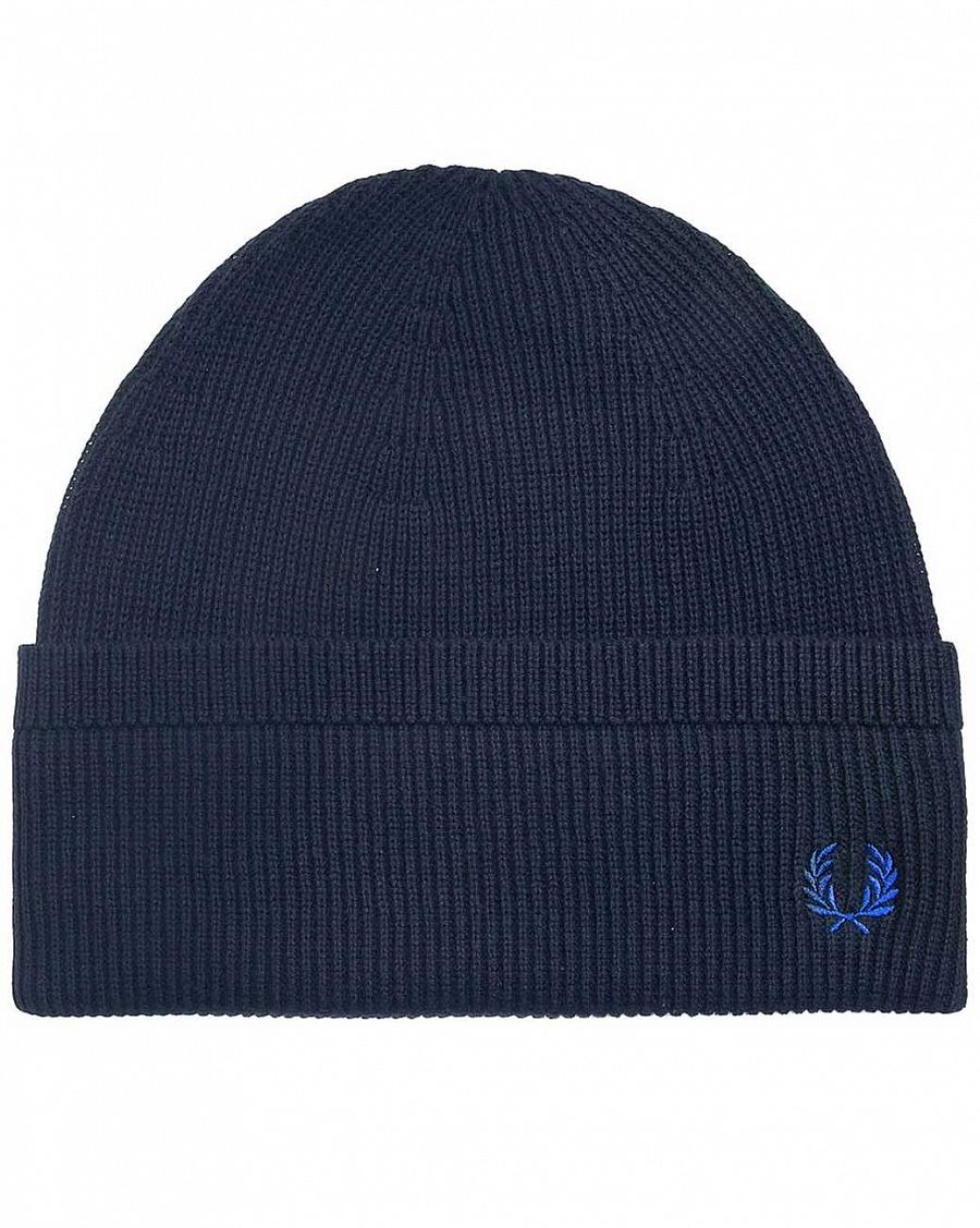 Шапка вязаная мужская с подворотом Fred Perry 100% Cotton Watch Cap Navy отзывы Шапка вязаная мужская с подворотом Fred Perry 100% Cotton Watch Cap Navy отзывы