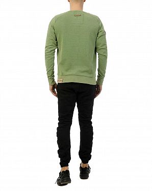 Толстовка мужская свитшот Naketano First Blood Heritage Pine Green Толстовка мужская свитшот Naketano First Blood Heritage Pine Green