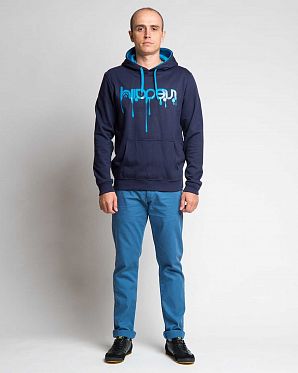 Толстовка мужская с капюшоном Iriedaily Upside Down 2 Navy