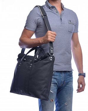 Сумка через плечо для ноутбука 15 Stighlorgan Leary Canvas Black