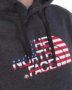 Толстовка мужская с капюшоном флисовая The North Face IC Logo Dark Grey Толстовка мужская с капюшоном флисовая The North Face IC Logo Dark Grey