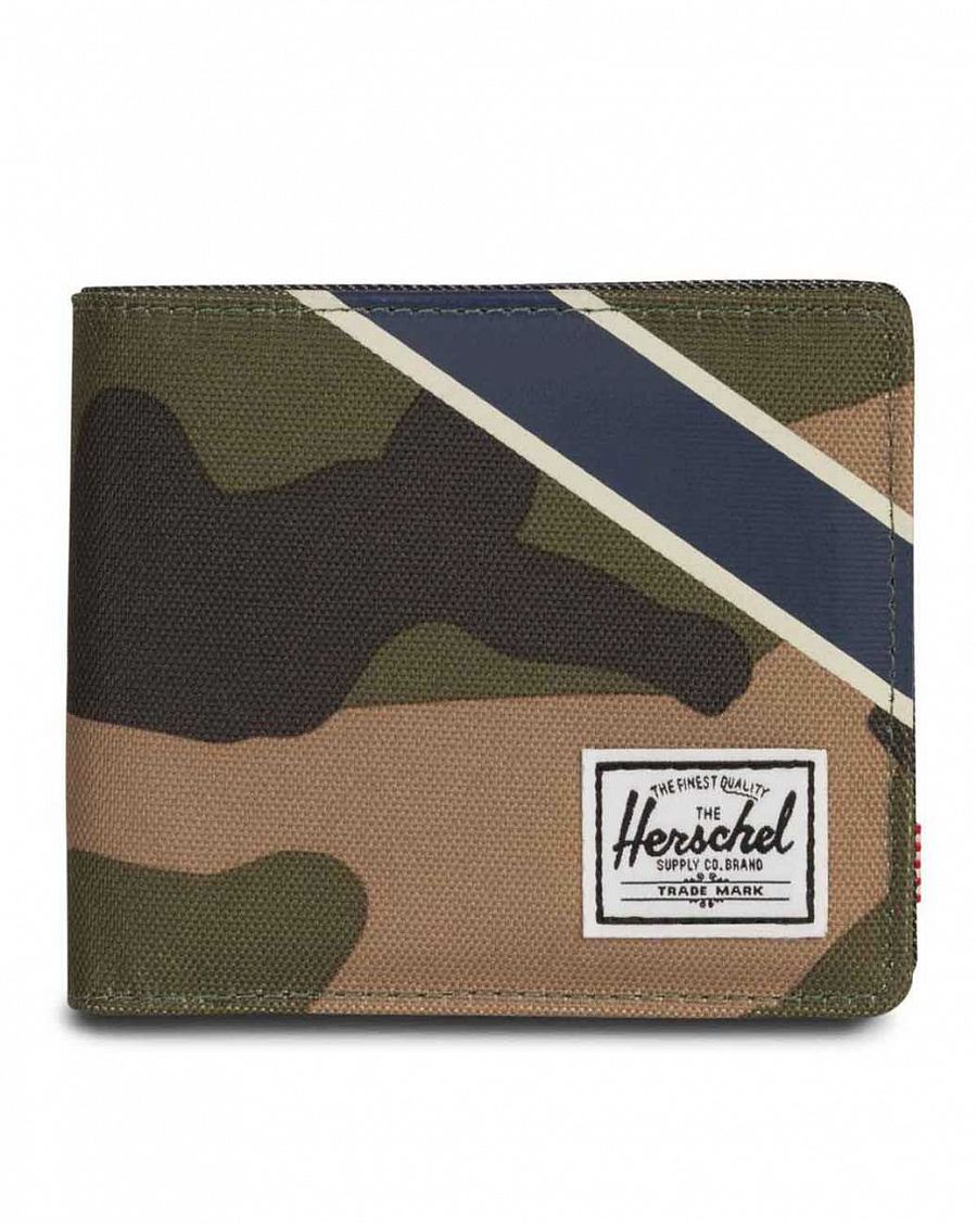 Кошелек Herschel Roy + Coin XL RFID  Woodland CamoSilver Offset Collection отзывы