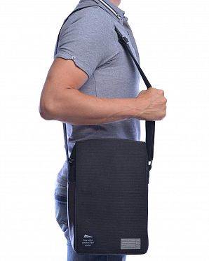 Сумка водоотталкивающая через плечо для ноутбука 11 HEX Academy MacBook Air Black