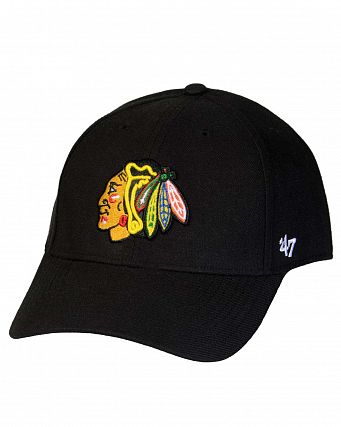 Бейсболка '47 Brand MVP WBP Chicago Blackhawks Black