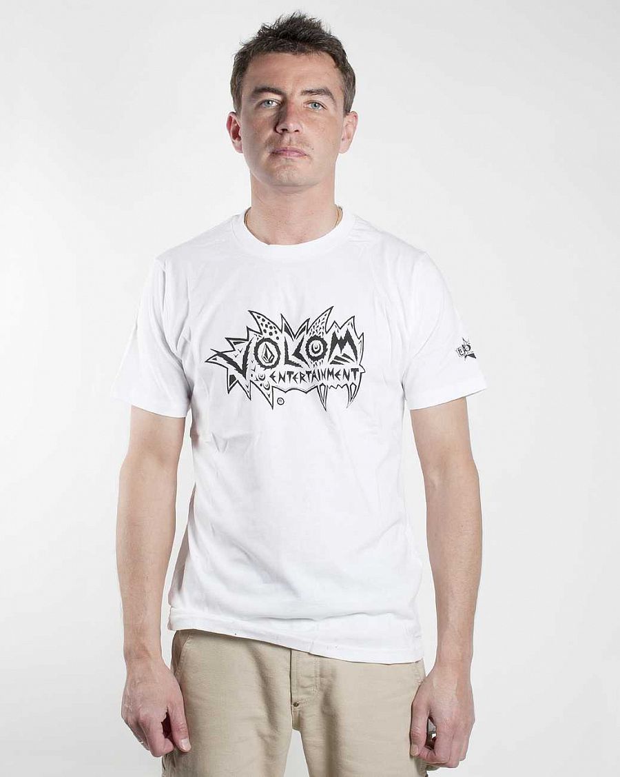 Футболка Volcom Skullux S/S Slim White отзывы