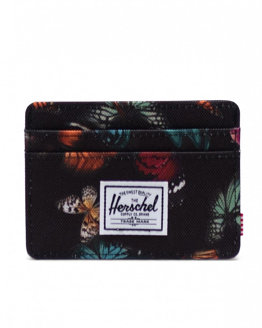 Визитница Herschel Charlie RFID Warp Butterflies отзывы