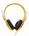 Наушники с микрофоном проводные с поворотным наушником WeSC Bass DJ Headphones Yellow