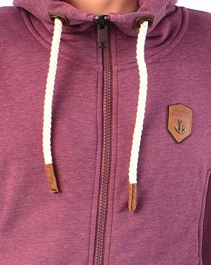 Толстовка мужская на молнии с капюшоном Naketano Full-Zip Hoodie Birol II Bordeaux Толстовка мужская на молнии с капюшоном Naketano Full-Zip Hoodie Birol II Bordeaux