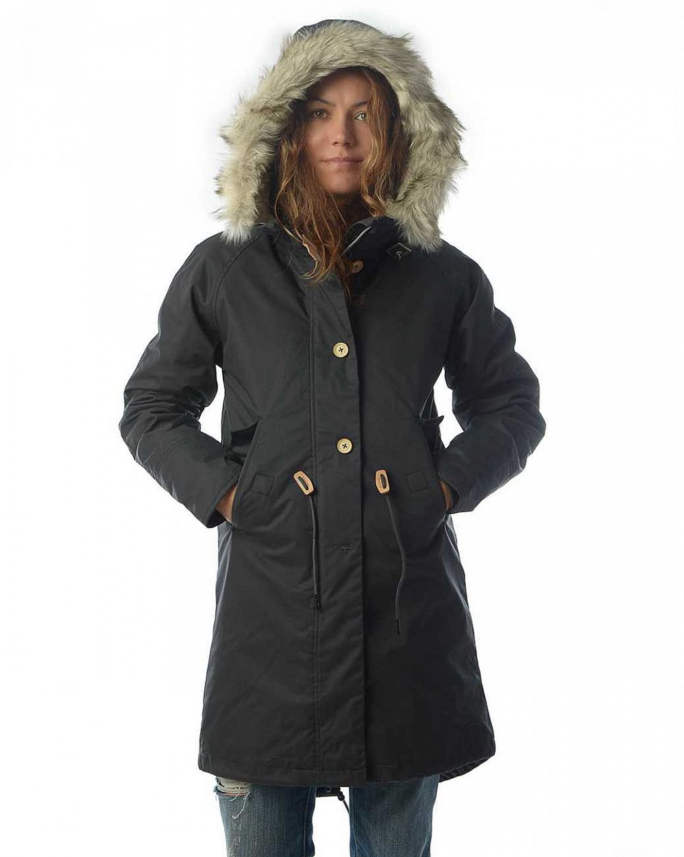 Парка зимняя водоотталкивающая на меху Elvine Fishtail Parka Dark Green отзывы