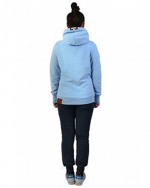 Толстовка женская с капюшоном Naketano Darth X Amazing Blue Melange