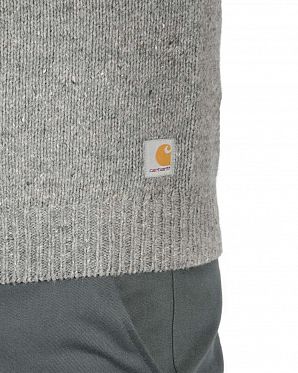 Свитер мужской шерстяной Carhartt WIP Grey Heather Свитер мужской шерстяной Carhartt WIP Grey Heather