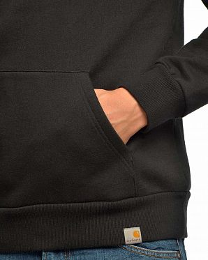 Толстовка мужская на флисе с капюшоном Carhartt Hooded Sweat Bridge Black