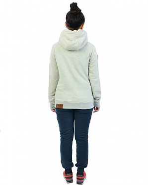 Толстовка женская с капюшоном Naketano Blonder Engel Wiederkauer Stone Grey Gun Melange