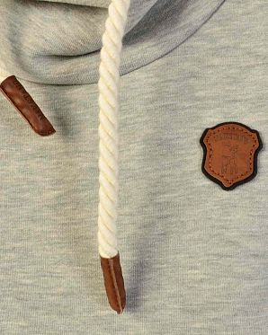 Толстовка женская с капюшоном Naketano Schmierlappen Grey Mel