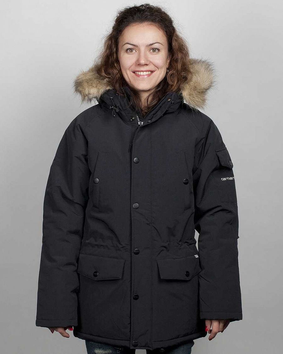 Куртка Carhartt Anchorage Parka Jacket W'S Black brocken white отзывы