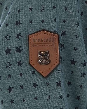 Толстовка женская с капюшоном Naketano Darthovic Liaves Green Star