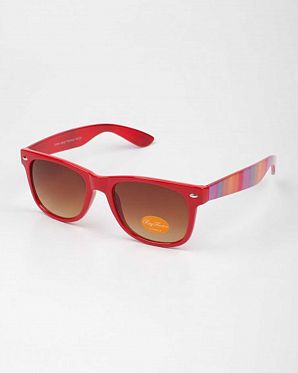 Очки Sunglasses Classic Modern Wayfarer Printed Arms Red Очки Sunglasses Classic Modern Wayfarer Printed Arms Red