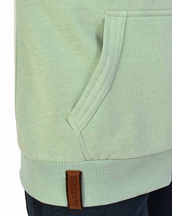 Толстовка женская на молнии с капюшоном Naketano Brazzo Milky Green Melange