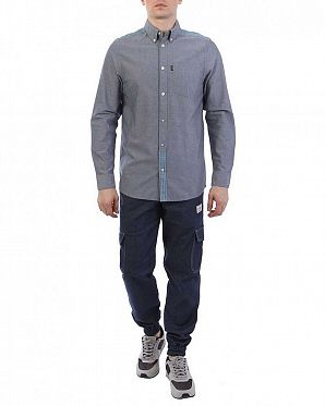 Рубашка мужская с длинным рукавом Wesc Lamar Chambray Dark Blue Рубашка мужская с длинным рукавом Wesc Lamar Chambray Dark Blue