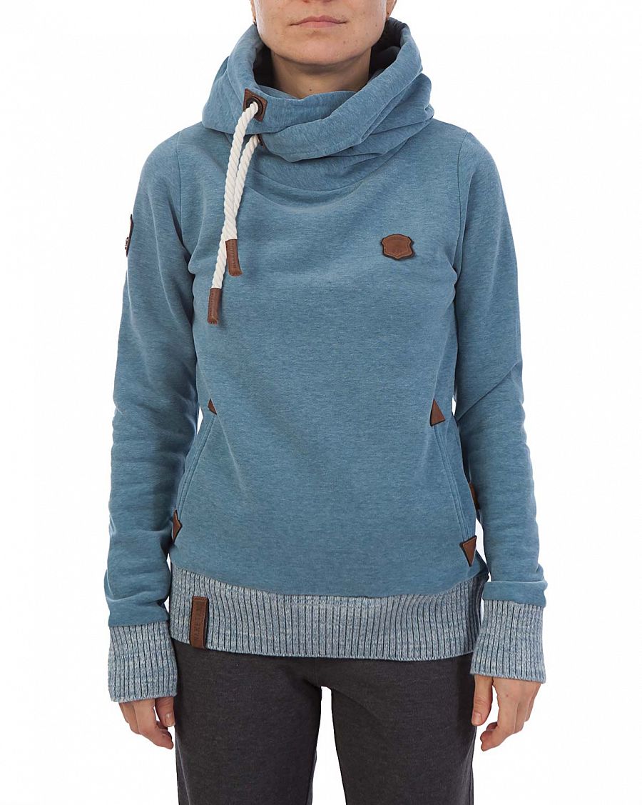 Толстовка женская с капюшоном Германия Naketano The Dark Sides Light Blue отзывы Толстовка женская с капюшоном Германия Naketano The Dark Sides Light Blue отзывы