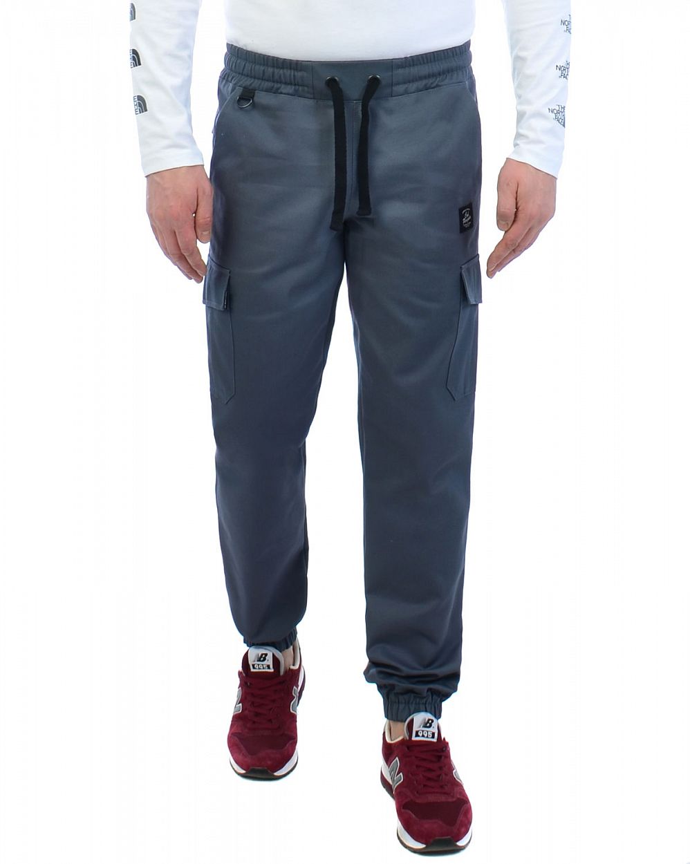Джоггеры карго с карманами мужские катоновые плотные Cool Penguin JMD 1713 Dark Gray отзывы