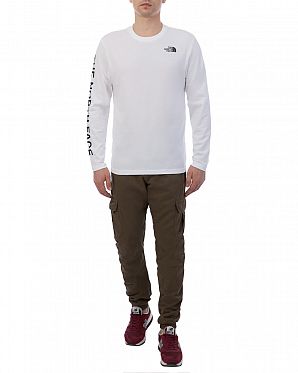 Футболка с длинным рукавом The North Face Dome Sleeve Print White Футболка с длинным рукавом The North Face Dome Sleeve Print White