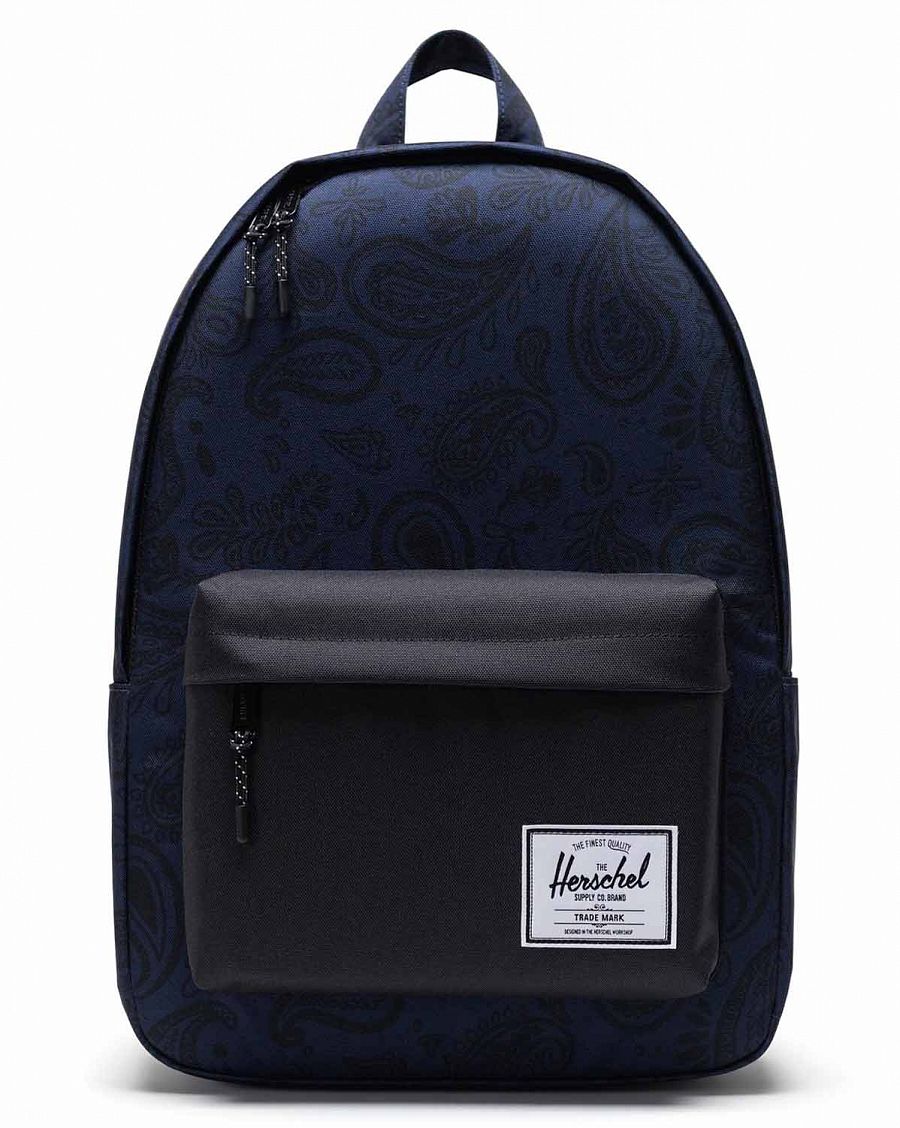 Рюкзак водоотталкивающий для ноутбука 15 дюймов Herschel Classic XL Paisley Peacoat Black отзывы Рюкзак водоотталкивающий для ноутбука 15 дюймов Herschel Classic XL Paisley Peacoat Black отзывы